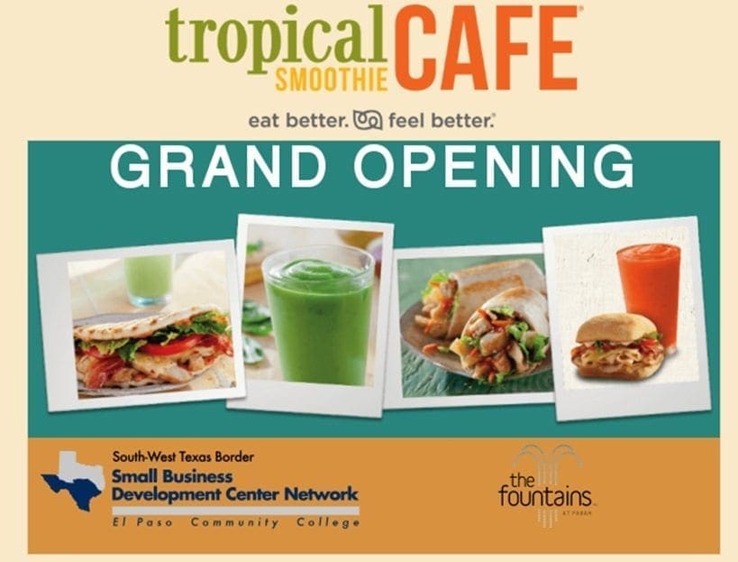 Locally Owned Tropical Smoothie Cafe set to Open 2nd Location at Fountains at Farah