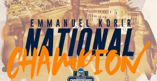 UTEP�s Korir Captures Second 800M NCAA Title