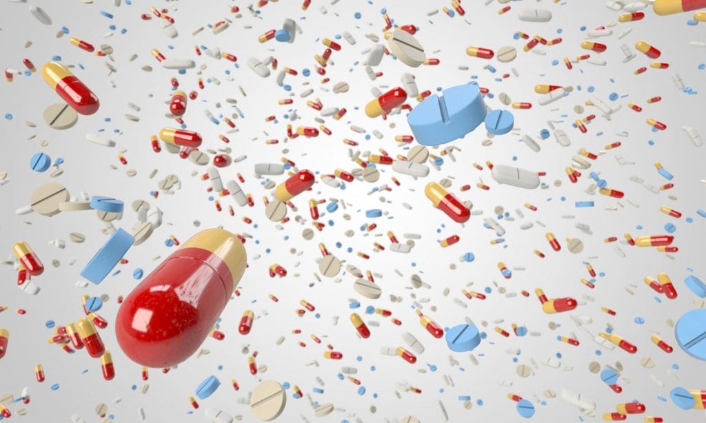 blog picture of thousands of capsules flying through the air