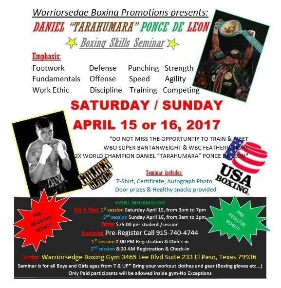 EPCSO Detention Officer Boxing To Mentor Youth: Sessions Set For Weekend